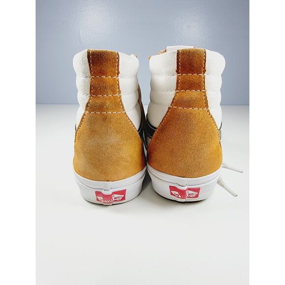 VANS Sk8-Mid Top Off The Wall Sneaker Mustard Yellow Gold Men's 10.5 Women's 12 - Picture 3 of 16